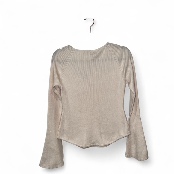 LOVE BONITO Knit Fitted Sweetheart Top bell sleeves size XL/US 10 NWT - Picture 5 of 10